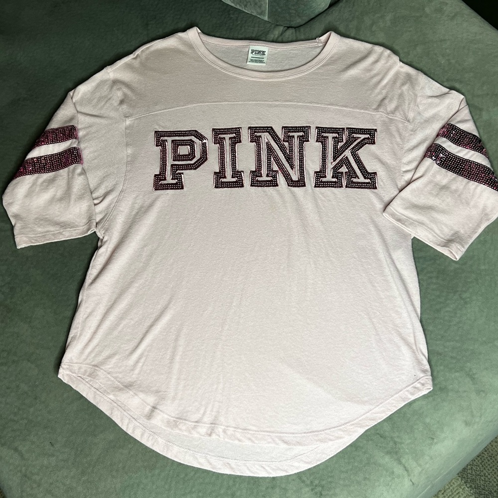 Victoria Secret PINK Quarter Sleeve Lounge Shirt